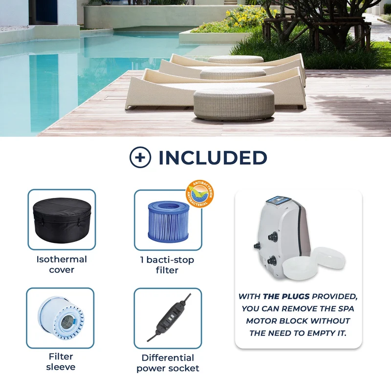 NetSpa Vita 4-Persoons Semi-Rigide Spa – Premium Wellness