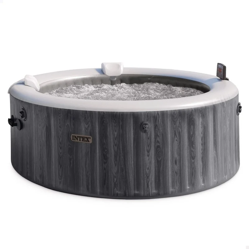 Intex PureSpa Greywood Deluxe opblaasbare spa, 4 persoons