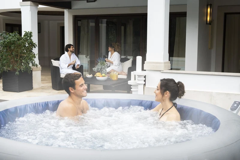 Lay-Z Spa Santorini HydroJet Pro opblaasbare spa - 7 persoons