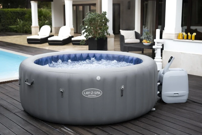 Lay-Z Spa Santorini HydroJet Pro opblaasbare spa - 7 persoons