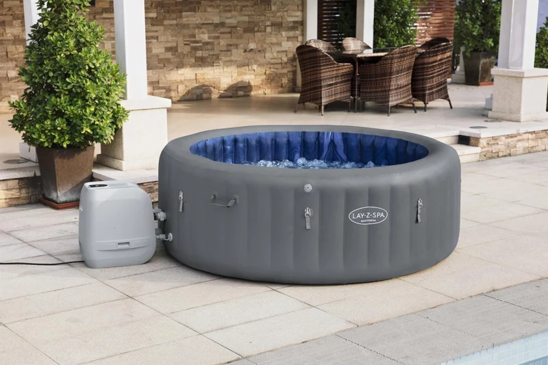 Lay-Z Spa Santorini HydroJet Pro opblaasbare spa - 7 persoons