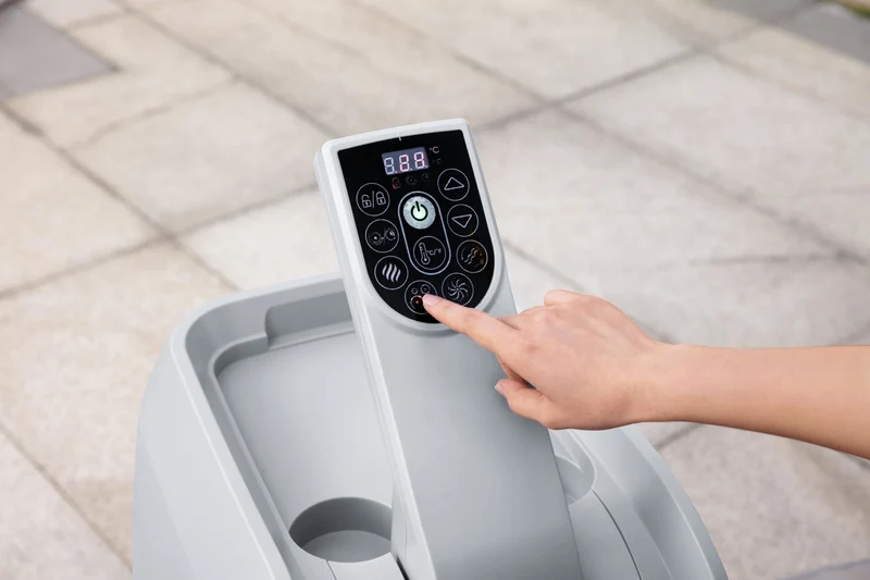 Lay-Z Spa Santorini HydroJet Pro opblaasbare spa - 7 persoons