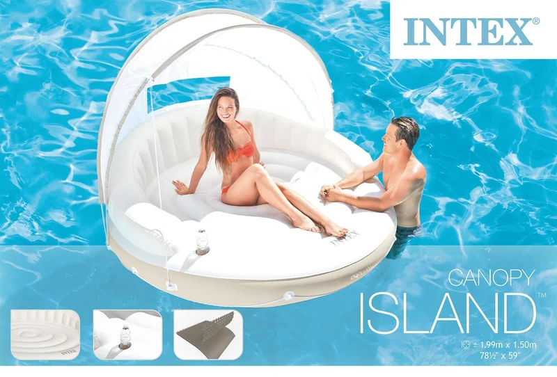Intex Canopy drijvend eiland 199 cm x 150 cm