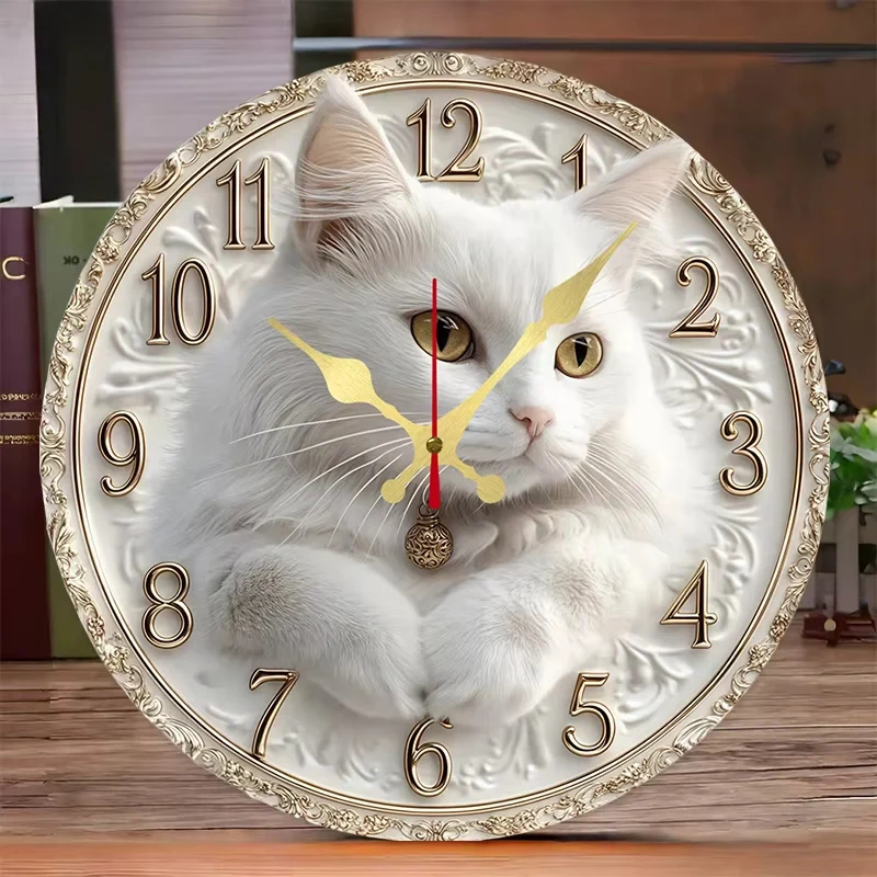 PawTime – Dekorativ Katte inspireret Vægur