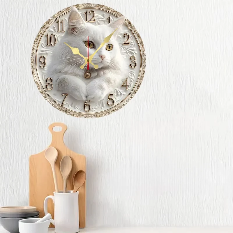 PawTime – Dekorativ Katte inspireret Vægur