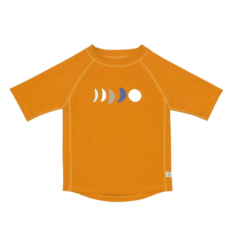 Lässig UV-Badeshirt Mond Goldgelb Gr. 74/80 | UV-Schutz 60