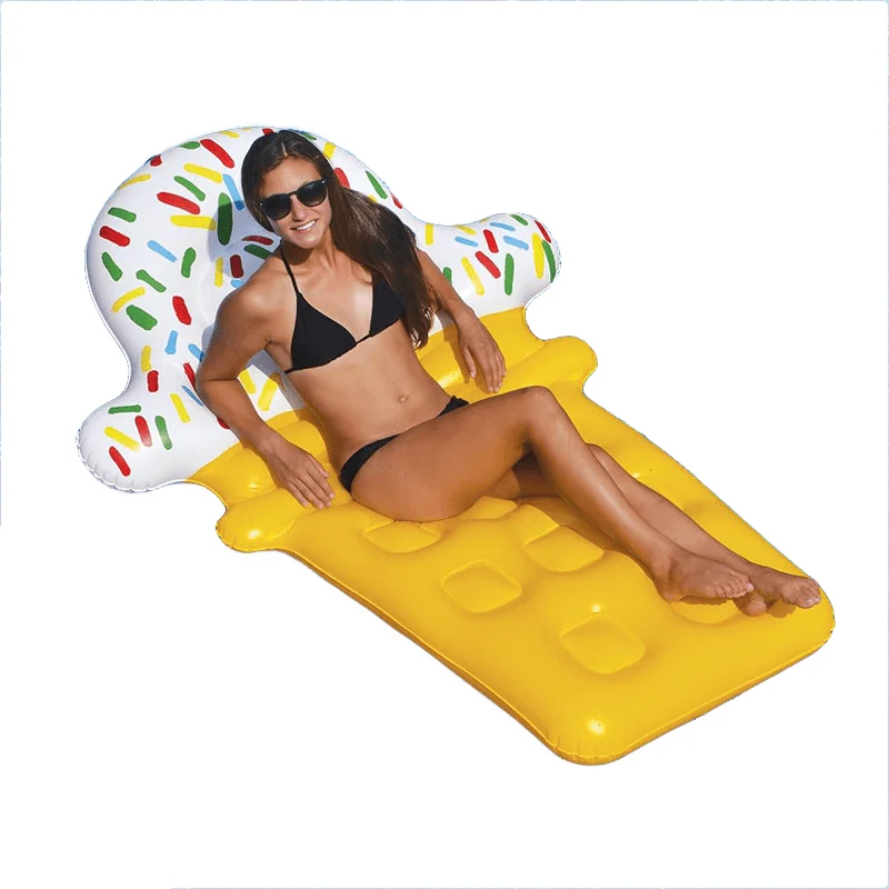 Matelas gonflable crème glacée