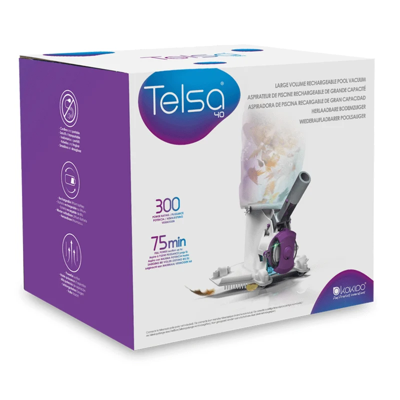 Nettoyeur rechargeable Telsa EV40 pour piscine et spa