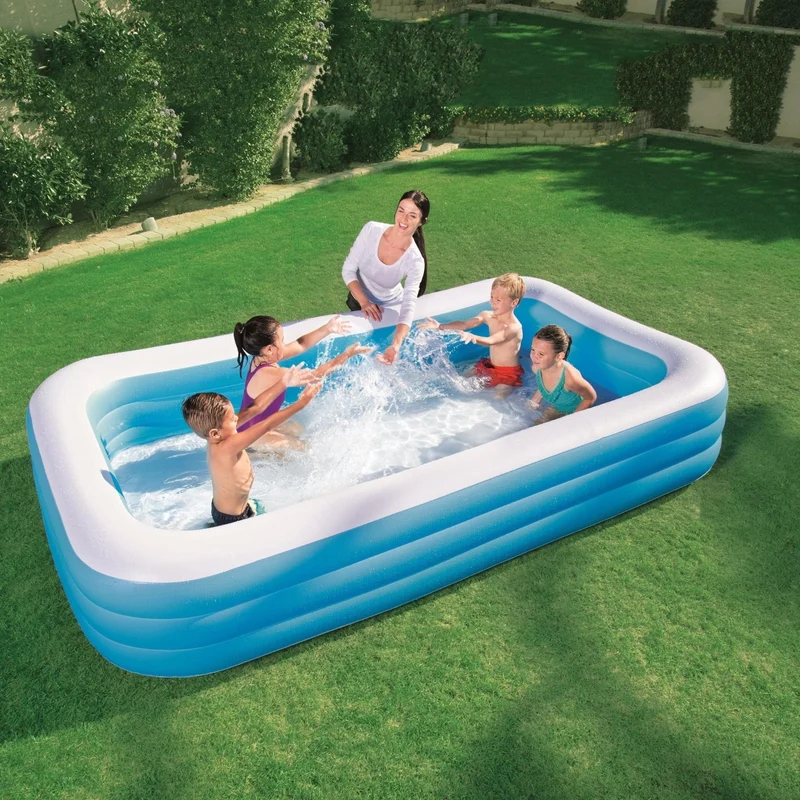 Bestway Deluxe opblaasbaar familiezwembad - 305 cm x 183 cm x 56 cm
