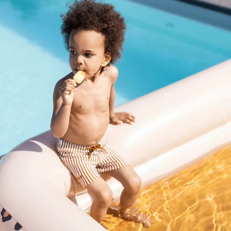 Piscine gonflable - beige, imprimé Léopard, rectangle 211 x 132 cm - Swim Essentials