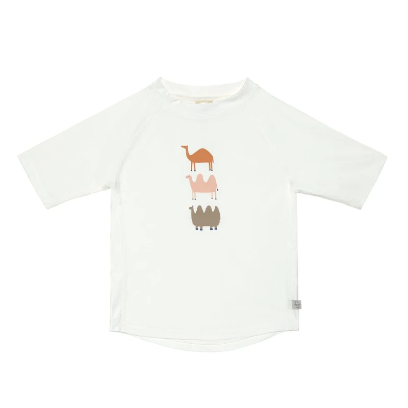 Lässig UV-Badeshirt Kamel Weiß Gr. 74/80 | UV-Schutz 60