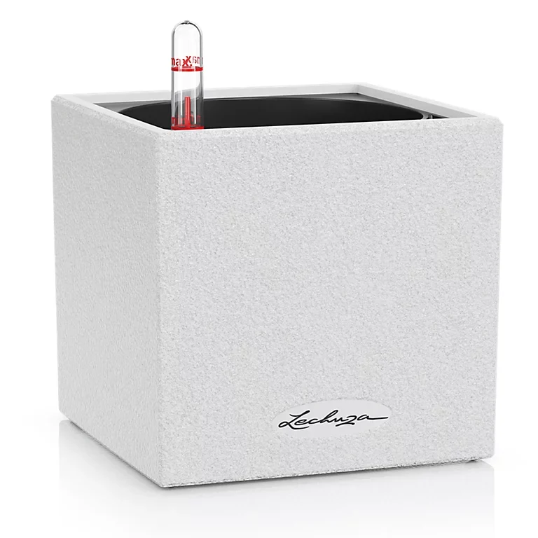 VASO CANTO STONE 14X14X14 BIANCO