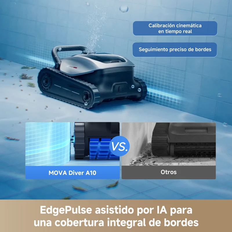 Mova - Diver A10 Robot Limpiafondos de piscina de batería sin cable