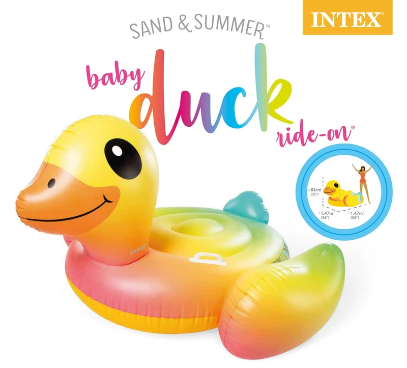 Intex Ride-On opblaasbare eend (147 cm)