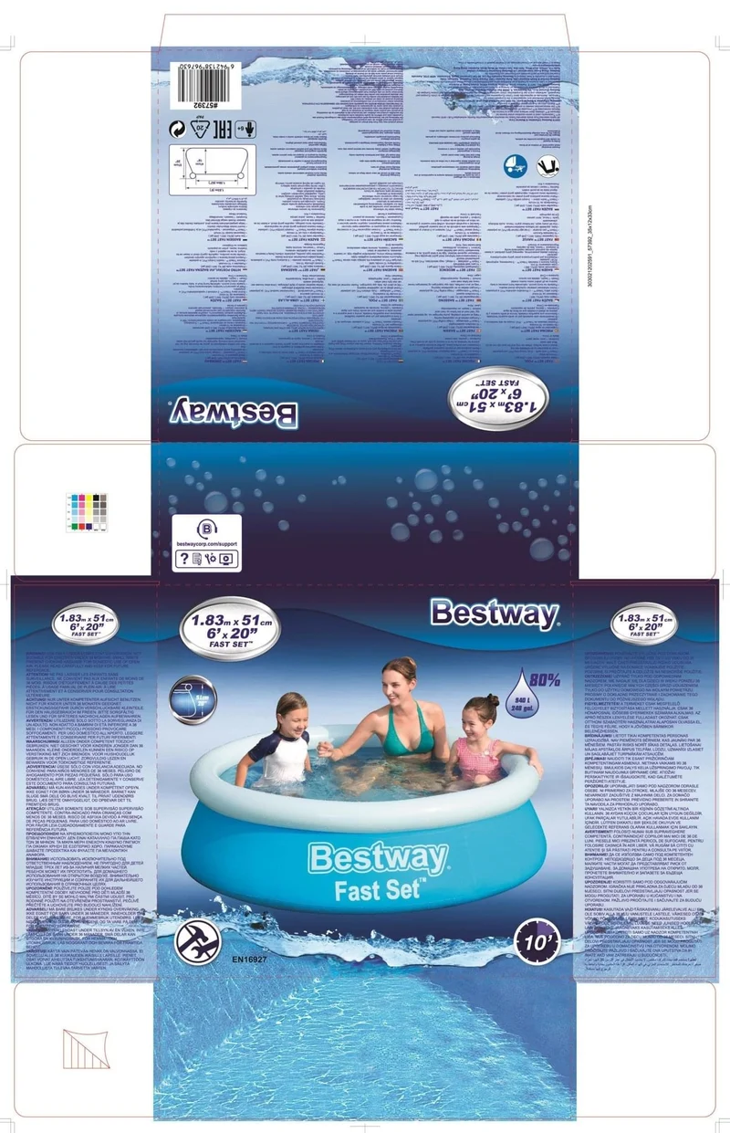 Bestway Kinderzwembad Ø183cm x 51cm