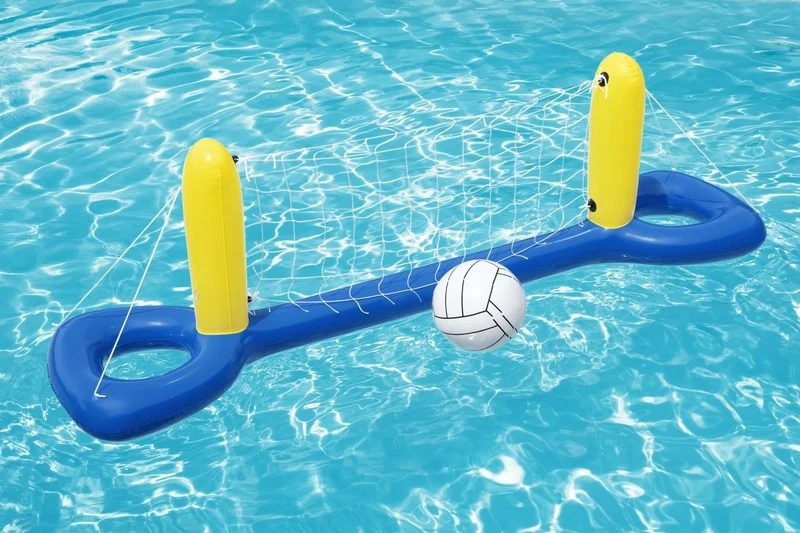Bestway Opblaasbaar Volleybalspel Blauw 244cm