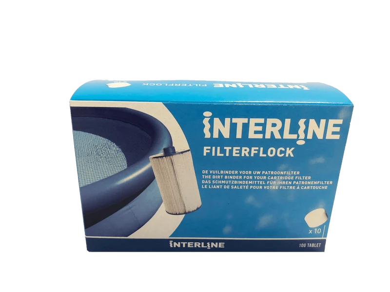 Interline FilterFlock tablet voor patroonfilters en Fiberclean filters