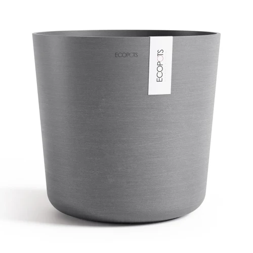 Vaso Rotondo Lima D25 H25,50 Cm Grigio Ecopots