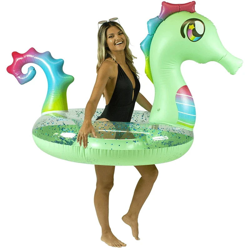 Tube de nage hippocampe scintillant