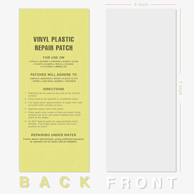 Patch de réparation pour piscine en vinyle