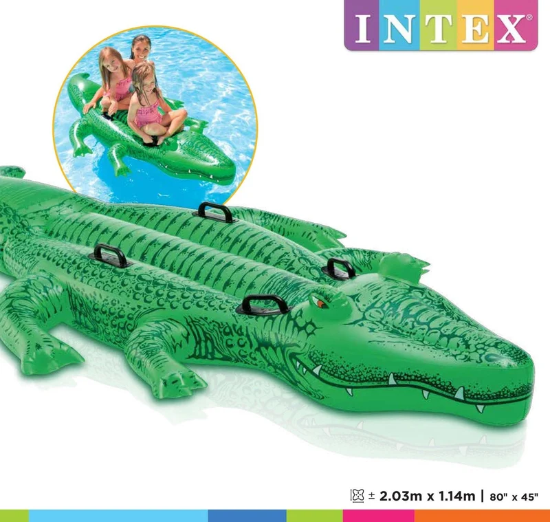 Intex krokodil - 203 cm x 114 cm
