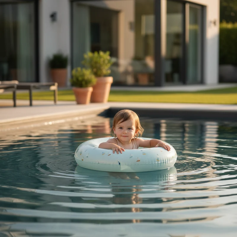 Schwimmring Sailors Bay 50 cm blau ab 3 Jahren | Little Dutch
