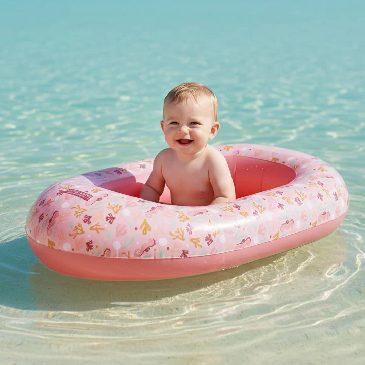 Schlauchboot Ocean Dreams Pink 100 × 67 cm | Little Dutch