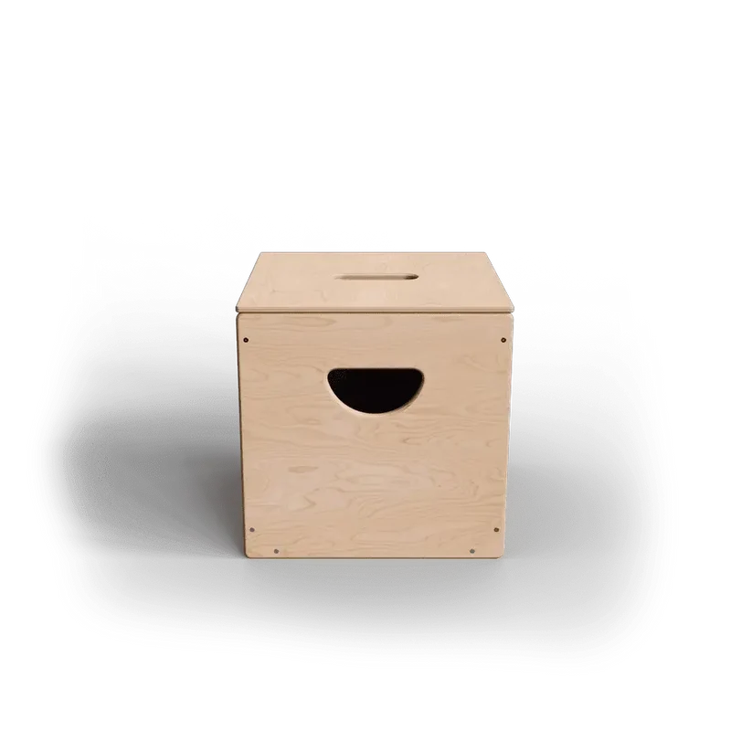 Boîte de Rangement pour Jouets - Bouleau de la Baltique ToyBox - All Circles