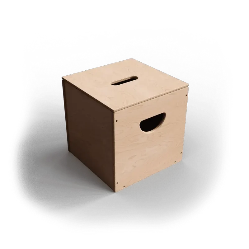 Boîte de Rangement pour Jouets - Bouleau de la Baltique ToyBox - All Circles
