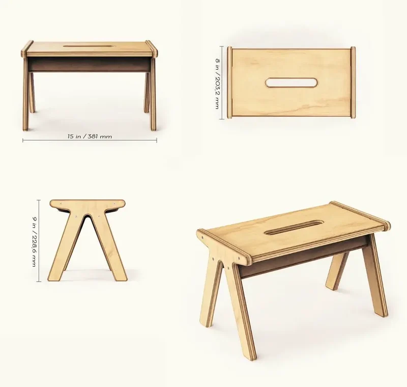One Step | Marchepieds en Bois pour Enfants - All Circles