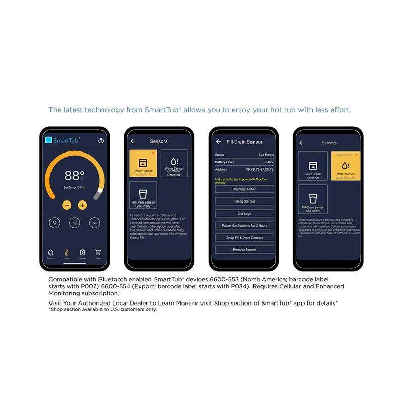 Smarttub - Capteurs sans fil pour spas Jacuzzi