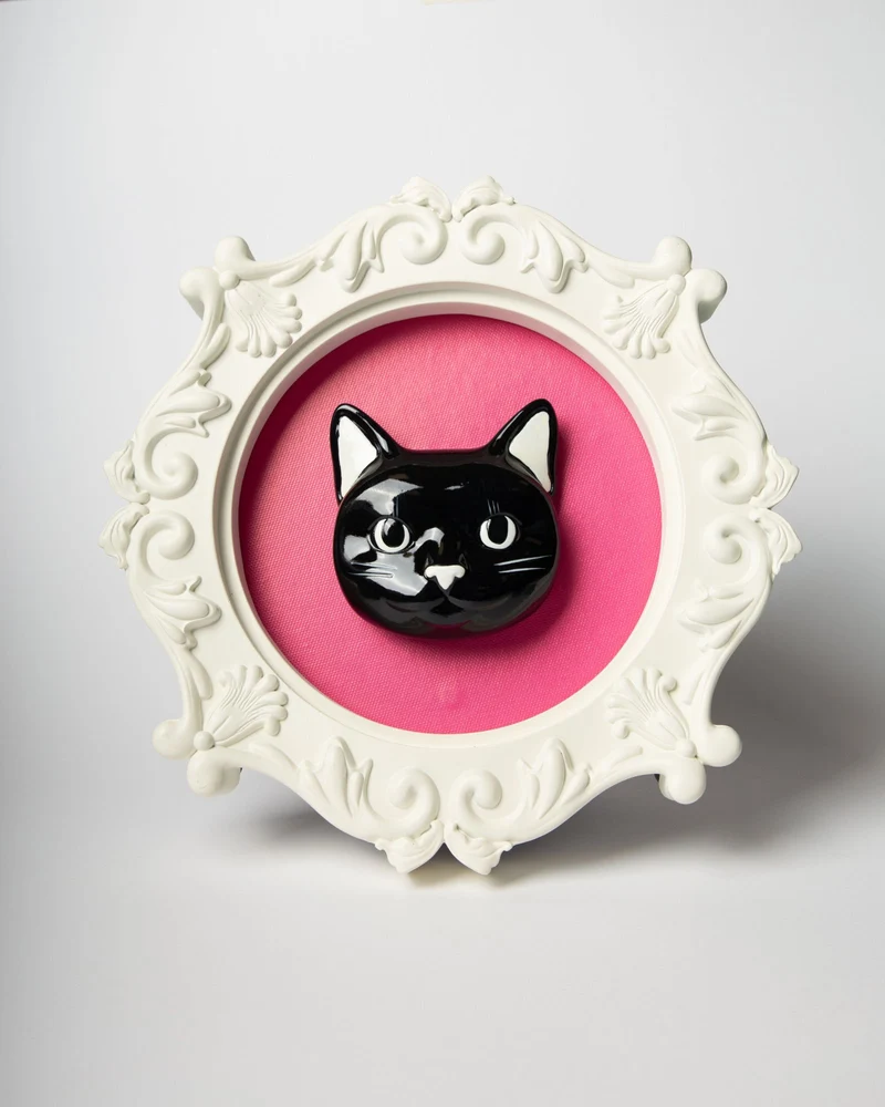 BLOGO Quadro Specchio Icons Pippo Rosa