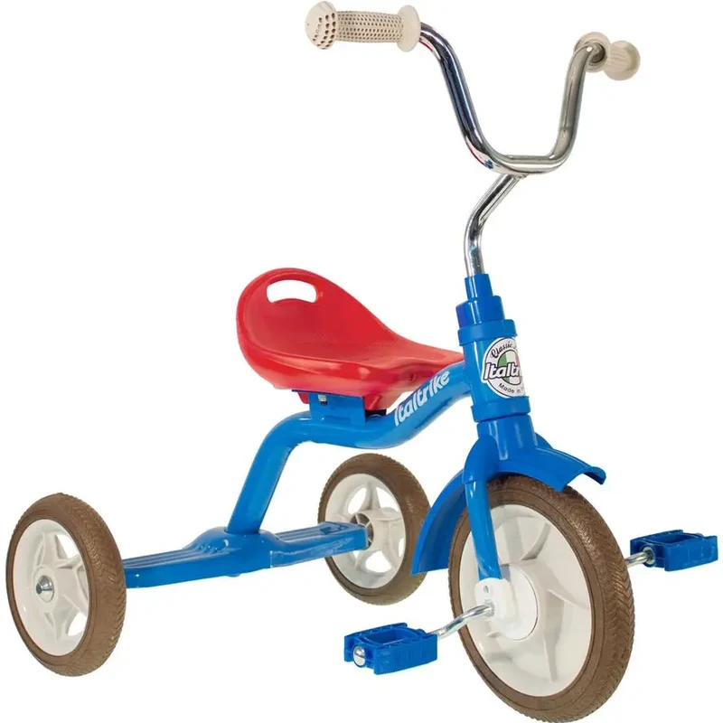 Tricycle Super Touring Colorama Bleu Pour Enfants 2 À 5 Ans Italtrike Classic Line
