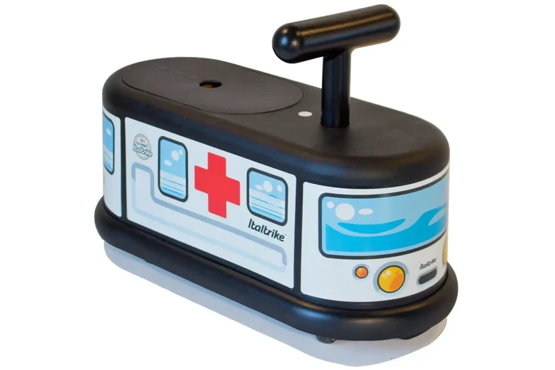 La Cosa 1 Porteur Ambulance Italtrike Pour Enfants 1 À 6 Ans Avec Roues Multidirectionnelles Silencieux Sans Trace