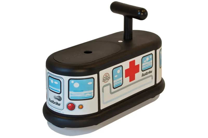 La Cosa 1 Porteur Ambulance Italtrike Pour Enfants 1 À 6 Ans Avec Roues Multidirectionnelles Silencieux Sans Trace