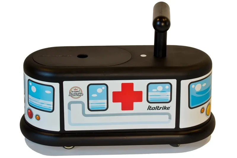 La Cosa 1 Porteur Ambulance Italtrike Pour Enfants 1 À 6 Ans Avec Roues Multidirectionnelles Silencieux Sans Trace