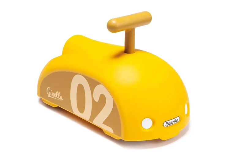Porteur Ginetta Jaune 360 Degres Robuste Design Pour Tout Petit Explorateur 1 A 4 Ans Italtrike