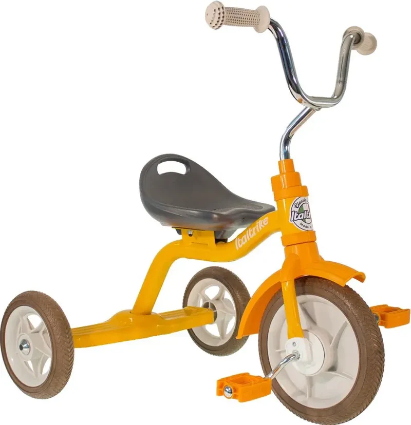 Tricycle Super Touring Italtrike Pour Enfants 2 À 5 Ans Robuste Évolutif Orange Coloré