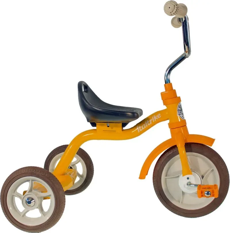 Tricycle Super Touring Italtrike Pour Enfants 2 À 5 Ans Robuste Évolutif Orange Coloré