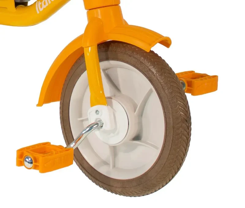 Tricycle Super Touring Italtrike Pour Enfants 2 À 5 Ans Robuste Évolutif Orange Coloré