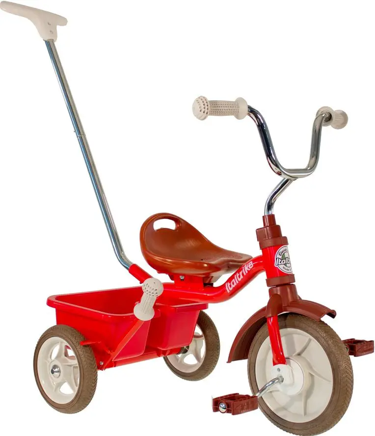 Tricycle Passager Champion Rouge Italtrike Classic Line Évolutif Pour Enfants 2 À 5 Ans