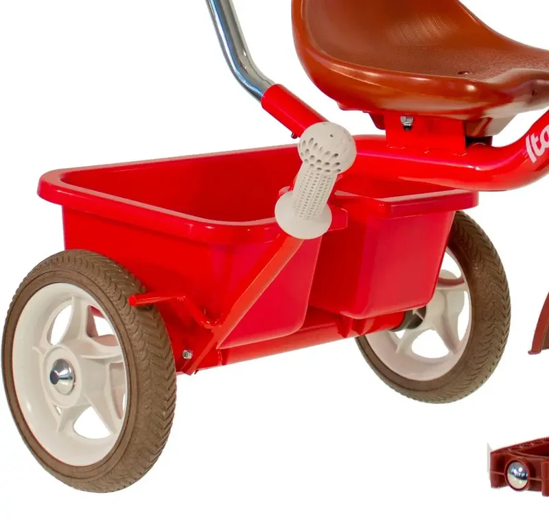 Tricycle Passager Champion Rouge Italtrike Classic Line Évolutif Pour Enfants 2 À 5 Ans