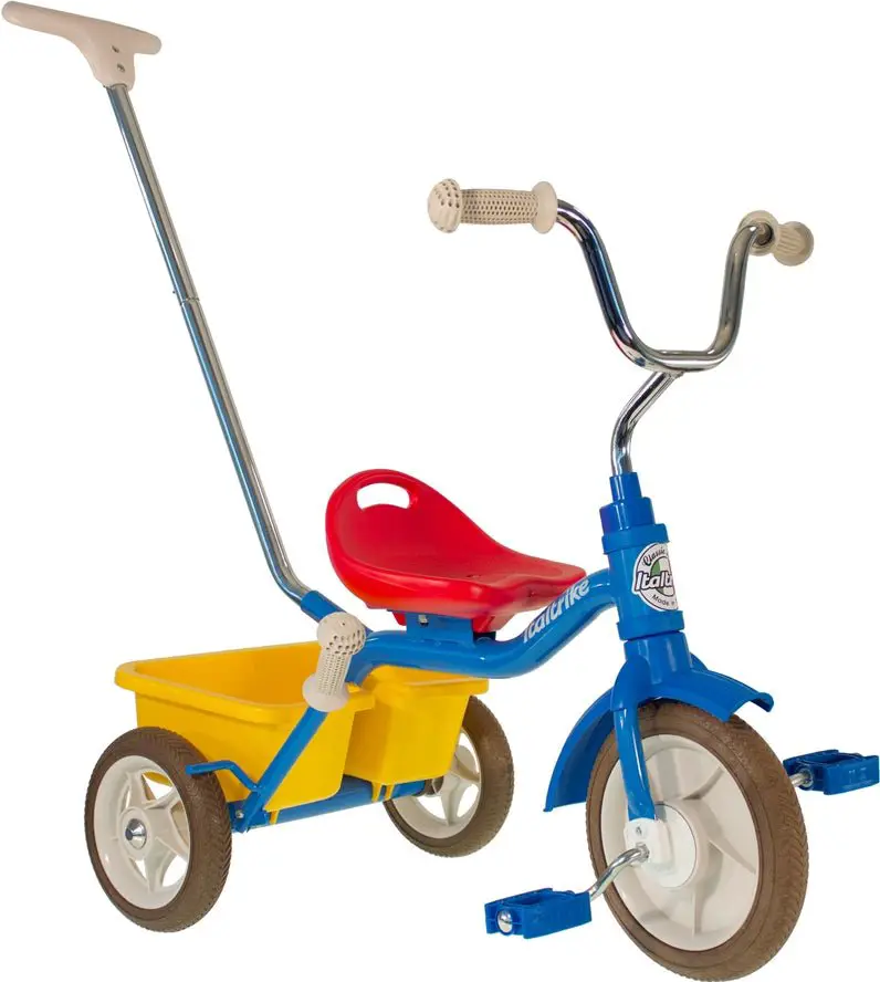Tricycle Transporteur Colorama Bleu Italtrike Pour Enfants 2 À 5 Ans Confort Optimal Et Robuste
