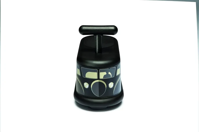 Porteur Bus Vintage Noir Italtrike Pour Enfants 1 À 6 Ans Robuste Et Stylé Design Rétro