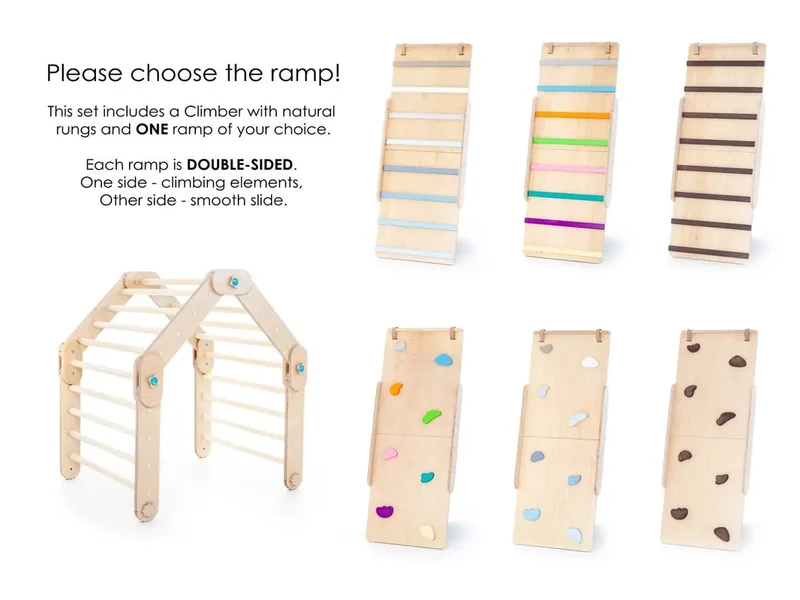 Grimpeur Naturel avec Rampe, Triangle Transformable - Happymoon®