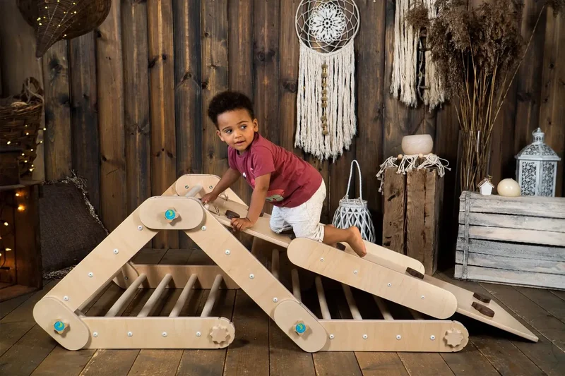 Grimpeur Naturel avec Rampe, Triangle Transformable - Happymoon®