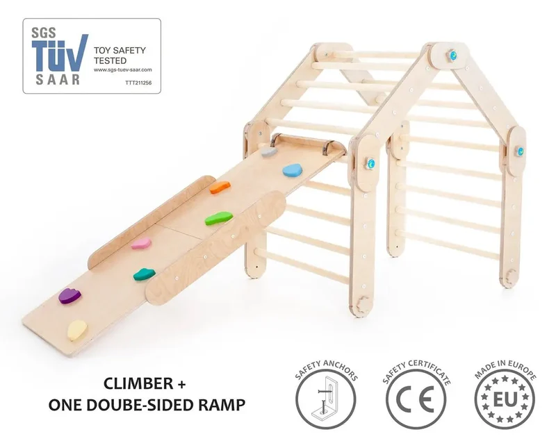 Grimpeur Naturel avec Rampe, Triangle Transformable - Happymoon®