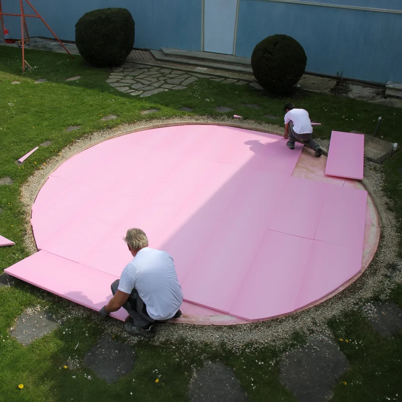 Bodem Isolatie set voor een rond zwembad Ø500 cm