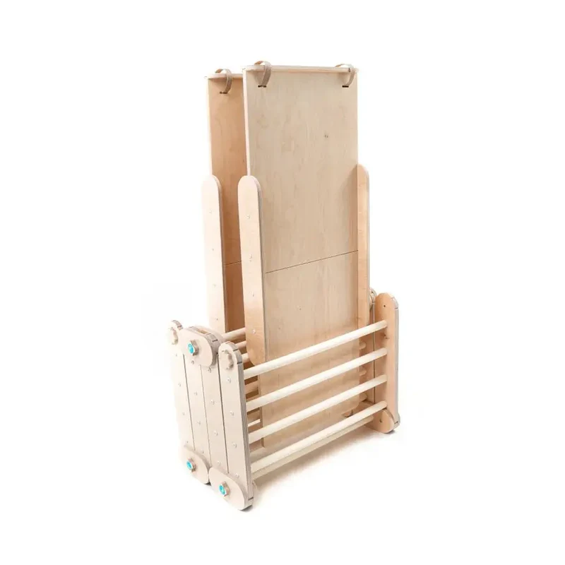 Triangle de Pikler Naturel Modifiable Avec Deux Rampes - Happymoon