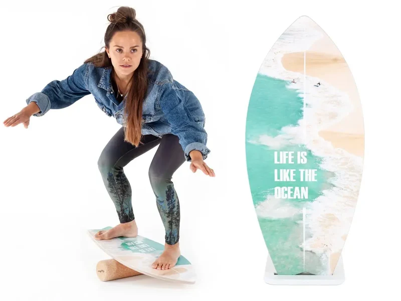 Planche d'Équilibre Vacillante Fitness / Surf - Happymoon